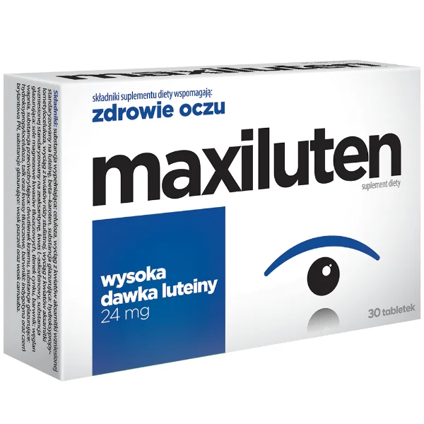 Maxiluten, luteina 24 mg, 30 tabletek