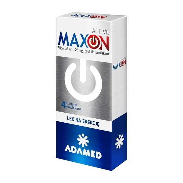 MaxON Active 25 mg, 4 tabletki powlekane