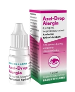 Azel-Drop Alergia, 0,5 mg/ml, krople do oczu, roztwór, 6 ml