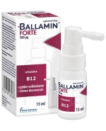 Ballamin Forte, witamina B12 500 µg, aerozol doustny, 15 ml