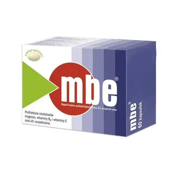 MBE 250 mg + 7,29 mg + 200 mg, 60 kapsułek