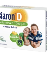 Biaron D, witamina D 1000 j.m., 90 kapsułek