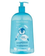 Bioderma ABCDerm Gel Moussant, łagodny żel myjący dla niemowląt i dzieci, do włosów i ciała, 1 L