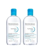 Bioderma Hydrabio H2O, nawilżający płyn micelarny do demakijażu, skóra odwodniona, 2 x 500 ml