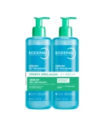 Bioderma Sebium, antybakteryjny żel do mycia twarzy, 2 x 400 ml