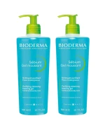 Bioderma Sebium Gel Moussant, antybakteryjny żel do mycia twarzy, 2 x 500 ml