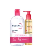 Zestaw Bioderma Sensibio H20 woda micelarna 500 ml + Sensibio Micellar cleansing oil,  150 ml