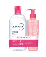 Zestaw Bioderma Sensibio H2O woda micelarna 500 ml + Sensibio żel oczyszczający 200 ml