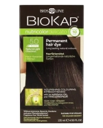 Biokap Nutricolor Delicato Rapid, farba koloryzująca do włosów, 5.0 jasny naturalny kasztan, 135 ml