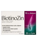 BiotinoZin, 10 mg + 25 mg Zn2+, 30 tabletek