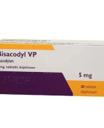 Bisacodyl VP 5 mg, 30 tabletek dojelitowych (import równoległy)