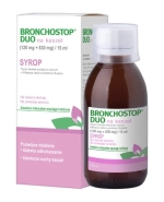 Bronchostop Duo na kaszel (120 mg + 830 mg)/ 15 ml, syrop, 120 ml