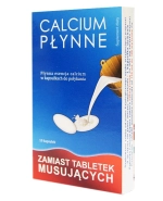 Calcium, płynna esencja calcium w kapsułkach do połykania, 10 kapsułek