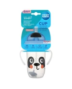 Canpol Babies, kubek niekapek ze rurką z odważnikiem, BabiesBoo, panda, od 6 miesiąca, 270 ml