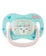 Canpol Babies, smoczek uspokajający, 0-6 miesięcy, silikonowy, symetryczny, świecący w ciemności, Exotic Animals, lama, 1 sztuka