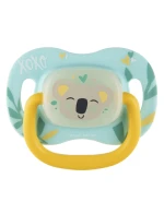 Canpol Babies, smoczek uspokajający, 6-18 miesięcy, silikonowy, symetryczny, świecący w ciemności, Exotic Animals, koala, 1 sztuka