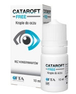 Cataroft Free, nawilżające krople do oczu, 10 ml