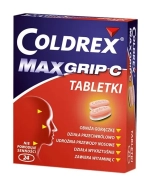 Coldrex Maxgrip C 500 mg + 5 mg + 25 mg + 20 mg + 30 mg, 24 tabletki