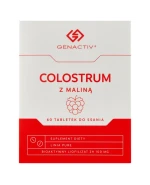 Genactiv Colostrum z Maliną, 60 tabletek do ssania