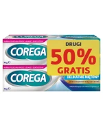 Corega Super Mocny krem  do protez, smak delikatnie miętowy, 2 x 40 g