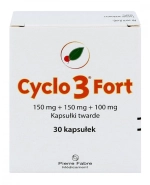 Cyclo 3 Fort 150 mg + 150 mg + 100 mg, 30 kapsułek
