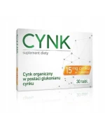 Cynk 15 mg, 30 tabletek