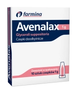 Avena Glyceroli Suppositoria 1 g, czopki glicerolowe, 10 sztuk