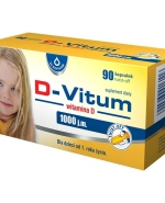 Oleofarm D-Vitum, witamina D, 1000 j.m., 90 kapsułek twist-off