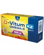 D-Vitum 4000 j.m. K2 MK-7 Omega-3, 40 kapsułek