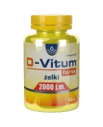 D-Vitum Forte 2000 j.m., żelki, 60 sztuk