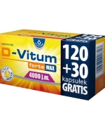 D-Vitum Forte Max 4000 j.m., 120 kapsułek + 30 kapsułek gratis