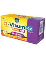 D-Vitum Forte Ultra 4000 j.m. K2 MK-7 200 µg, 120 kapsułek