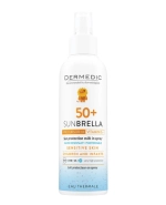 Dermedic Sunbrella Baby, mleczko ochronne w sprayu dla dzieci powyżej 6 miesiąca, SPF50+, 150 ml