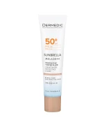 Dermedic Sunbrella, Tonujący lekki krem ochronny do twarzy, do skóry wrażliwej, SPF 50+, 40 ml