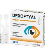 Dexoftyal UD, nawilżające i regenerujące krople do oczu, 0,35 ml x 10 minimsów