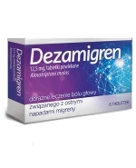 Dezamigren 12,5 mg, 6 tabletek