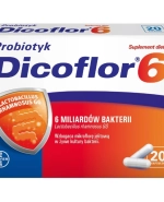 Dicoflor 6, dla dzieci od 3 lat i dorosłych, 20 kapsułek