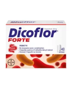Dicoflor Forte, dla dzieci od 3 lat i dorosłych, 40 kapsułek