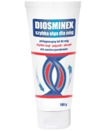 Diosminex, szybka ulga dla nóg, pielęgnacyjny żel do nóg, ciężkie nogi, pajączki, obrzęk, 100 g
