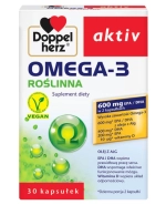 Doppelherz aktiv Omega-3 Roślinna, 30 kapsułek