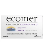 Ecomer Odporność Czosnek + wit. D3, 60 kapsułek