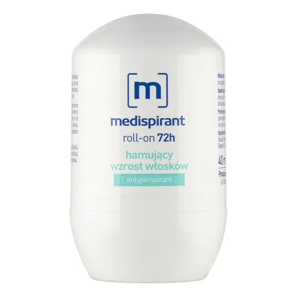 Medispirant, roll-on 72h, hamujący wzrost włosków, antyperspirant, 40 ml
