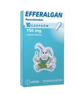 Efferalgan 150 mg, czopki doodbytnicze, 10 sztuk