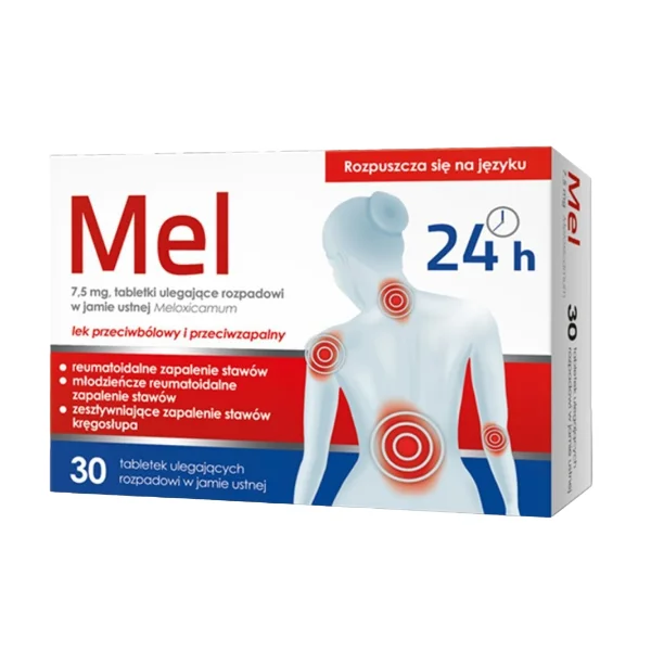 Mel 7,5 mg, 30 tabletek ulegających rozpadowi w jamie ustnej