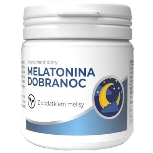 Melatonina Dobranoc z dodatkiem melisy, 30 tabletek