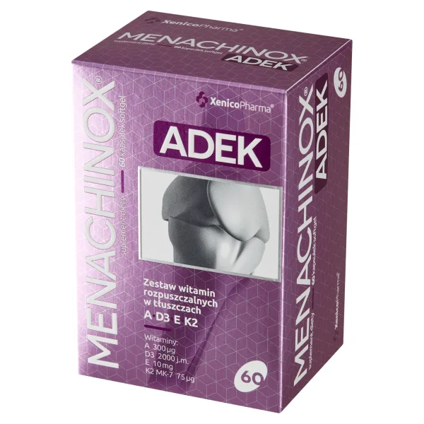 Menachinox ADEK, 60 kapsułek