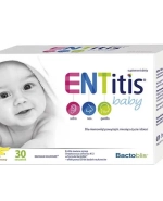 ENTitis Baby dla niemowląt powyżej 6 miesiąca i dzieci, smak bananowy, 30 saszetek