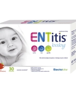 ENTitis Baby dla niemowląt powyżej 6 miesiąca i dzieci, smak truskawkowy, 30 saszetek