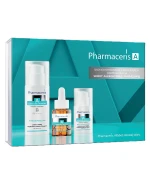 Zestaw Pharmaceris A 2025, lekki krem głęboko nawilżający, SPF 30, 50 ml + regenerujący duo koncentrat, 30 ml + regenerujący krem przeciwzmarszczkowy pod oczy, 15 ml