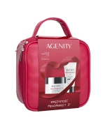 Zestaw Agenity Monoperfect 3° Sprężystość, łagodzący krem na dzień SPF 20, 50 ml + odżywczy krem na noc, 25 ml + kosmetyczka